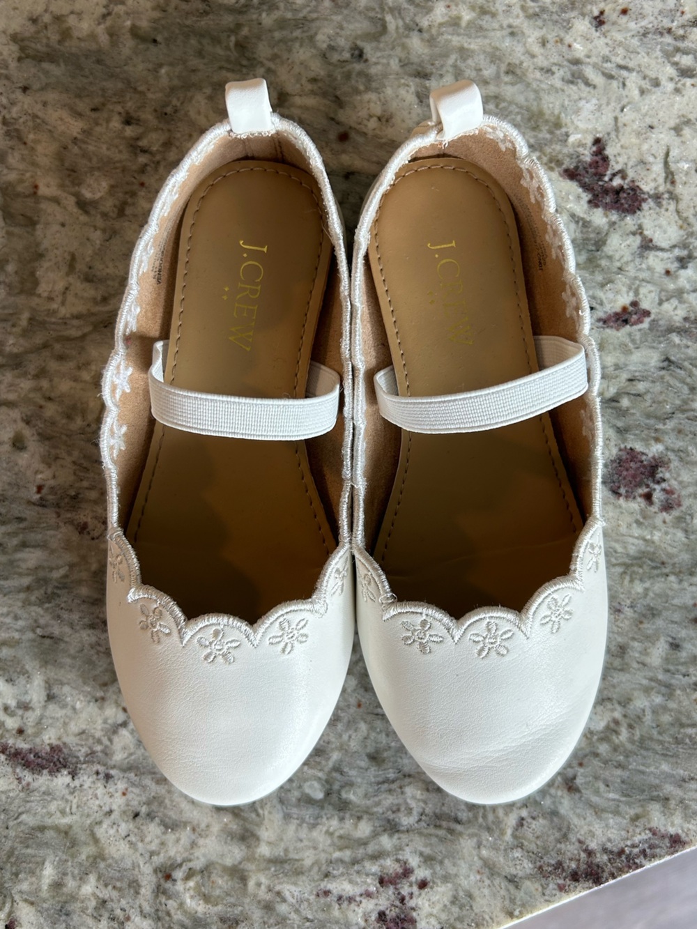 J. Crew girls scalloped ballet flats
